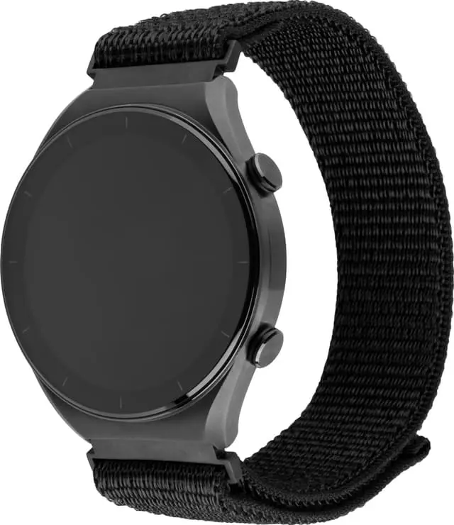 FIXED universal nylonreim for smartklokke 22 mm (svart)