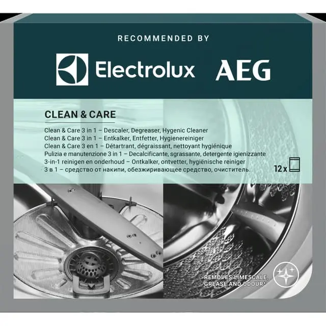 Electrolux Clean and Care - 3 in 1 Rengjøringsmiddel M2GCP121 (12 stk