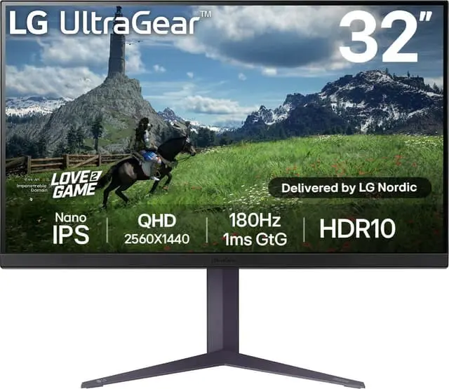 LG UltraGear 32GS85Q 31,5" gamingskjerm