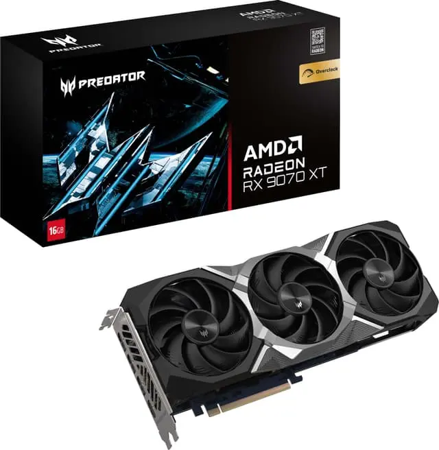 Acer Predator Bifrost RadeonRX 9070 XT OC 16GB grafikkort