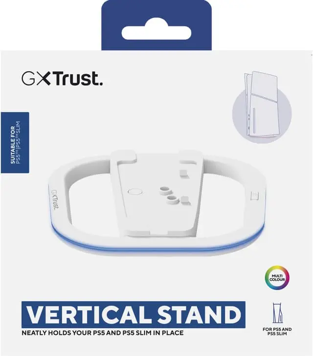 The Trust GXT229 LED PlayStation 5 vertikalt stativ