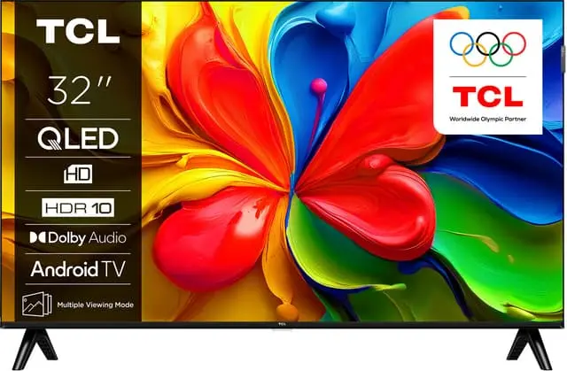 TCL 32" S4K HD Ready QLED TV (2025)
