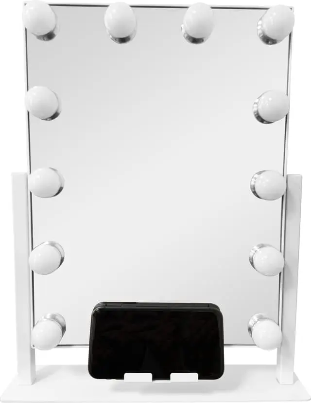 A Home Hollywood-speil A100026 (hvit)