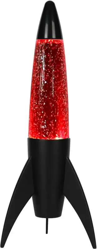 iTotal Rocket Shaped glitterlampe