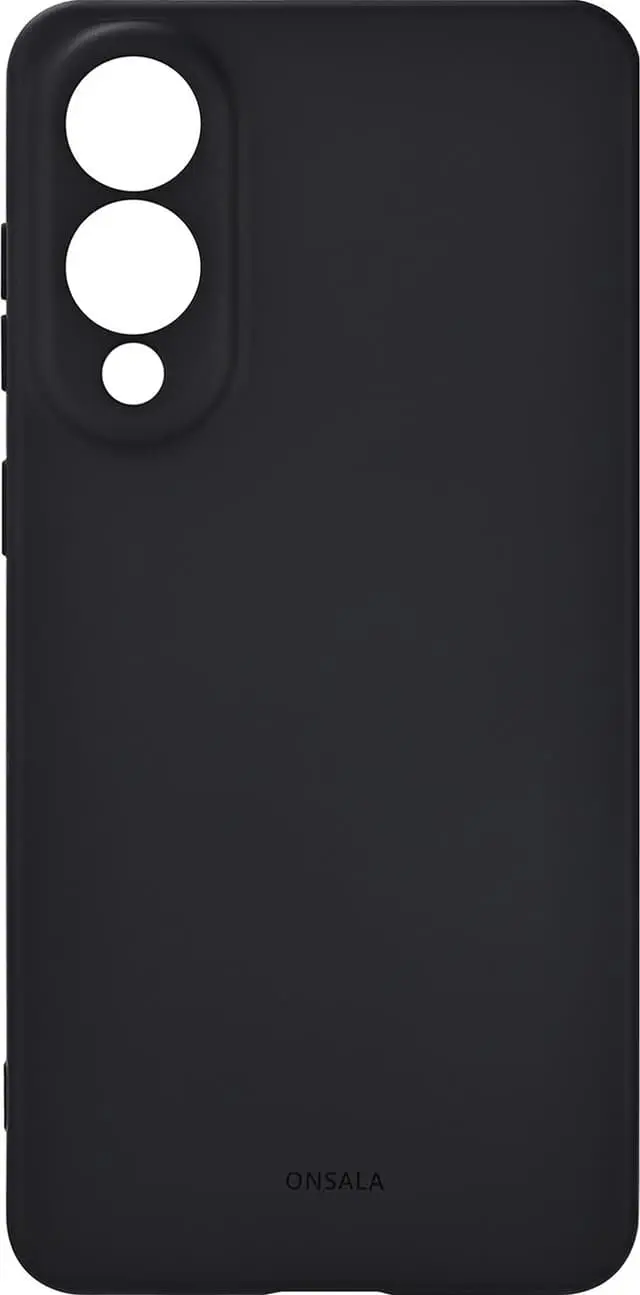 Onsala Samsung Galaxy S25 Edge silikondeksel (sort)