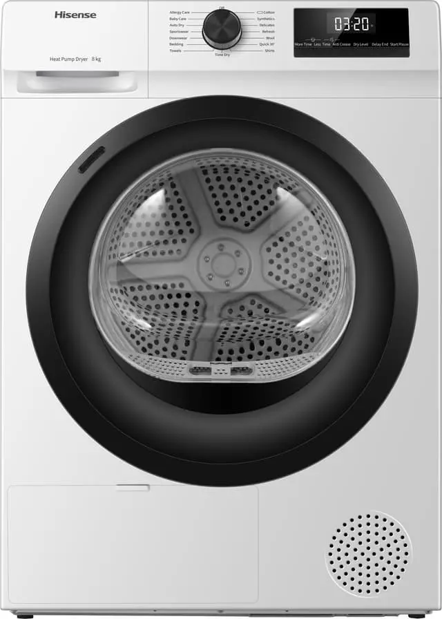 Hisense Tørketrommel DHQE800BW2 (8kg)