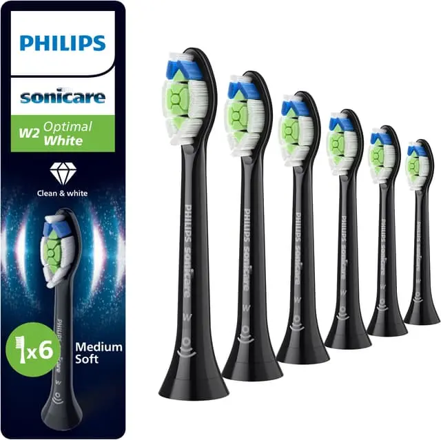 Philips Sonicare W2 Optimal tannbørstehode HX6066/88 (svart)