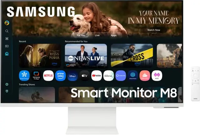 Samsung Smart M8 32" VA/60Hz/4ms/SM skjerm (hvit)