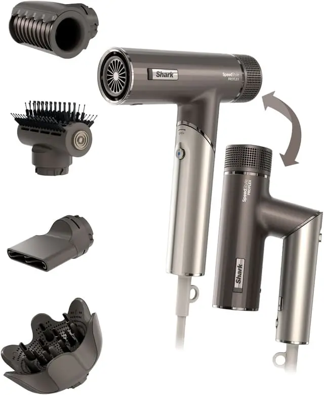 Shark Speedstyle Pro Flex hårføner HD542EU (Mocha silver)