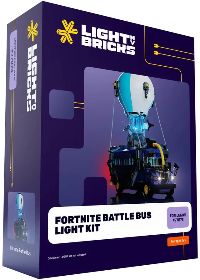 Light My BricksFortnite Battle Bus lyssett