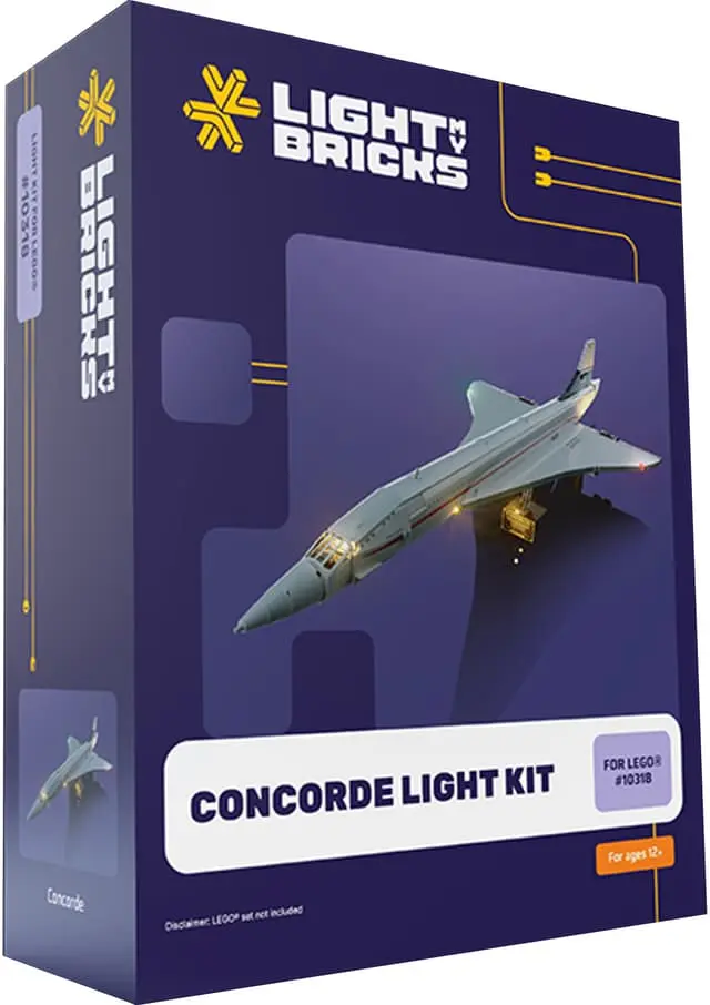 Light My Bricks Concorde lyssett 10318