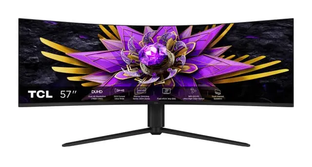 TCL 57R94 57'' 4K/MiniLED/120Hz/1ms/HAS/CV PC-skjerm