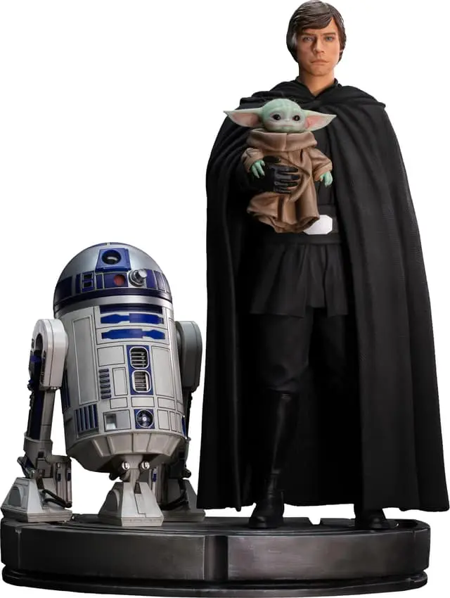 Iron Studios Star Wars actionfigur (Luke Skywalker, R2-D2, Grogu)