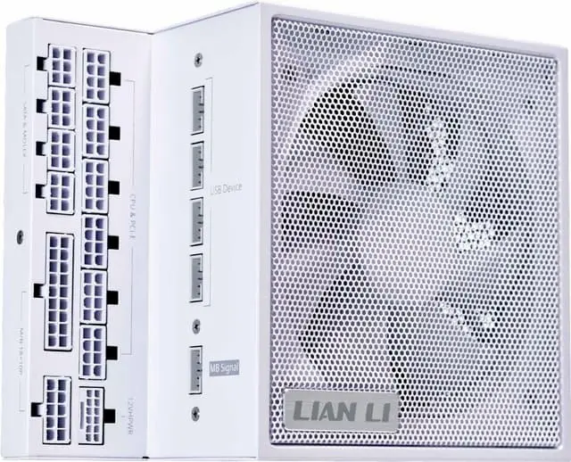 Lian Li Edge 1000W strømforsyningsenhet (hvit)
