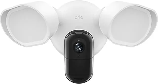 Arlo kablet flomlys sikkerhetskamera (hvit, 2-pakning)