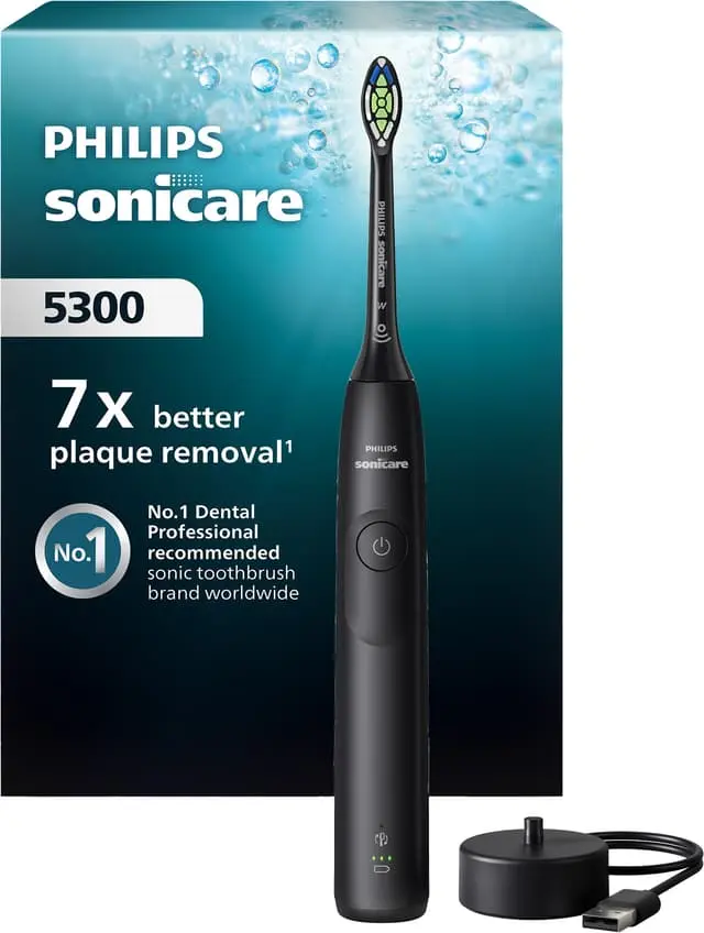 Philips Sonicare Series 5300 elektrisk tannbørste HX710101 (sort)