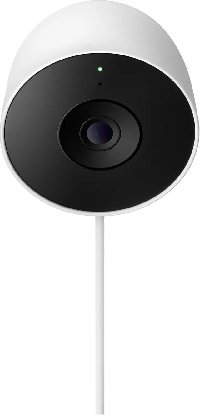Google Nest 2nd gen utendørs IP kamera (kablet/hvit)