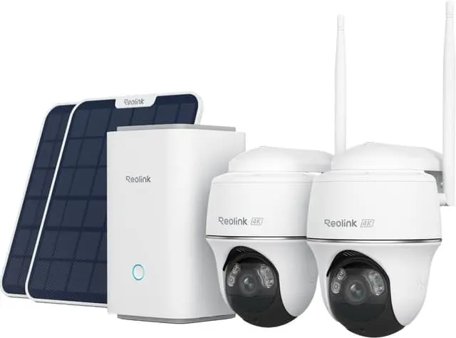 Reolink Argus PT Ultra 4K trådløst sikkerhetskamera (2-stk./solpanel)