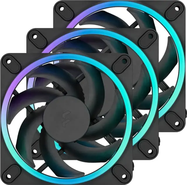 Fractal Design Momentum 120mm PWM ARGB vifte (3-pk, sort)