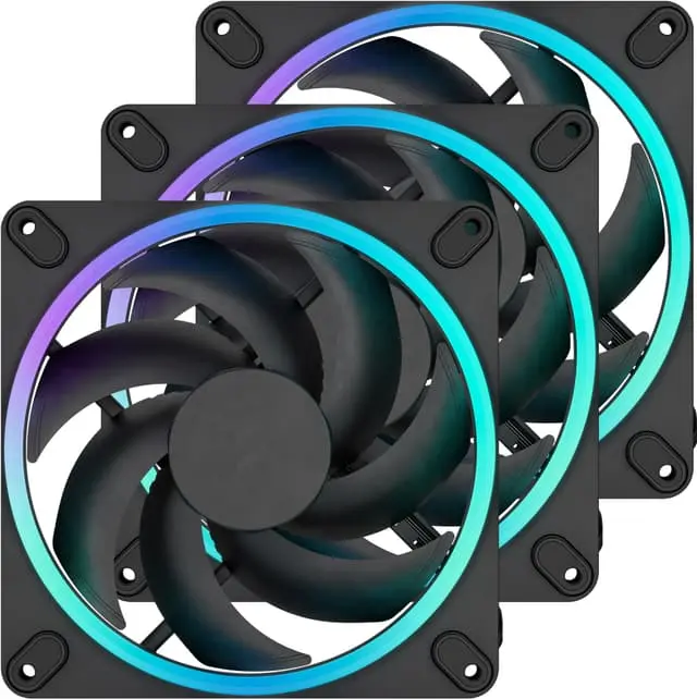 Fractal Design Momentum 140mm PWM ARGB vifte (3-pk, sort)