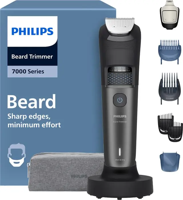 Philips 7000 Series skjeggtrimmer BT7665/15 (Metallic)
