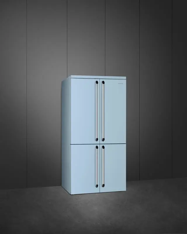 Smeg Victoria French Door Kombiskap FQ960PB6 (pastelblå)