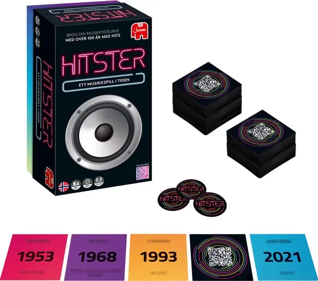 Jumbo Hitster Original Norwegian Soundtracks kortspill