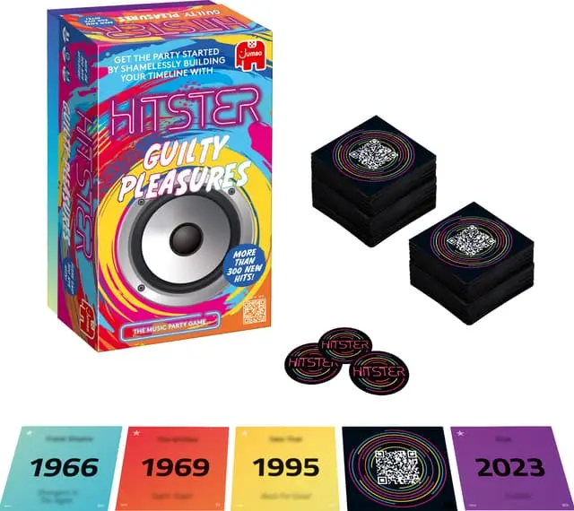 Jumbo Hitster Guilty Pleasures Soundtracks kortspillme