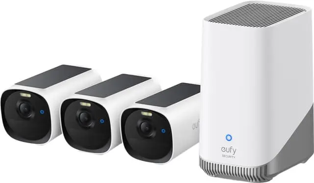 eufyCam E40 overvåkningskamera + HomeBase S380 (3-pk)