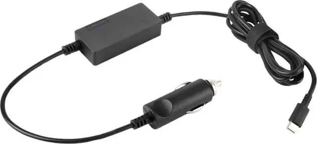 Lenovo 65W USB-C DC Travel Adapter bilstrømadapter 40AK0065WW (sort)