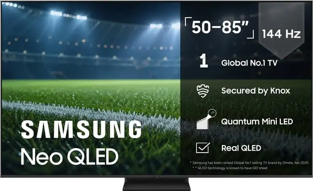 Samsung 85" QN80F Neo QLED 4K MiniLED Smart TV (2025)