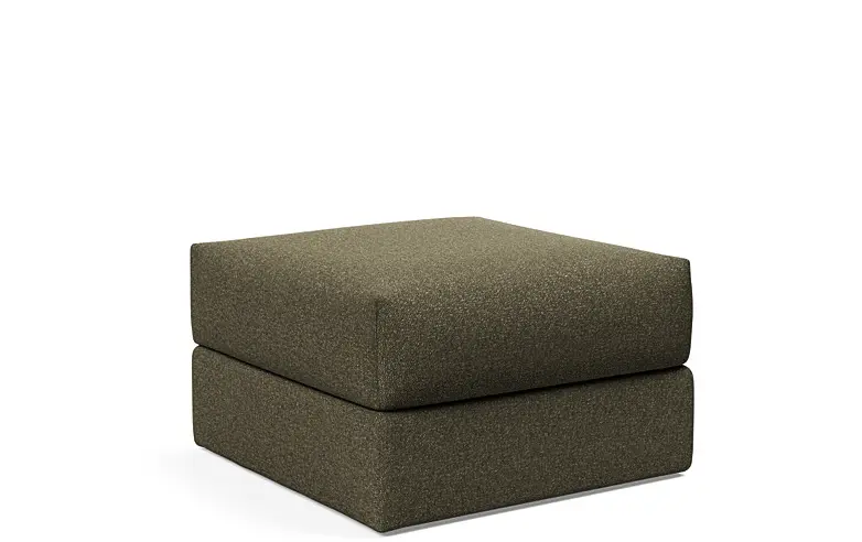 Puf | 75x75 | Bouclé grøn | 535