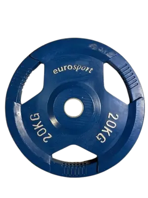 Vektplate gummiblå 20 kg 50 mm