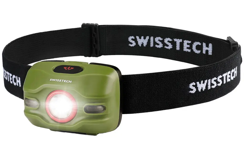 Swiss Tech LED-hodelykt 250 lm- grønn