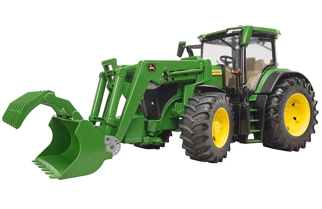 Traktor med frontlesser - John Deere 7R 350