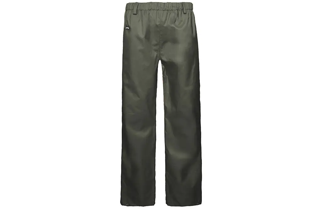 PU-regnbukse med beltestropp, olivengrønn - 4XL