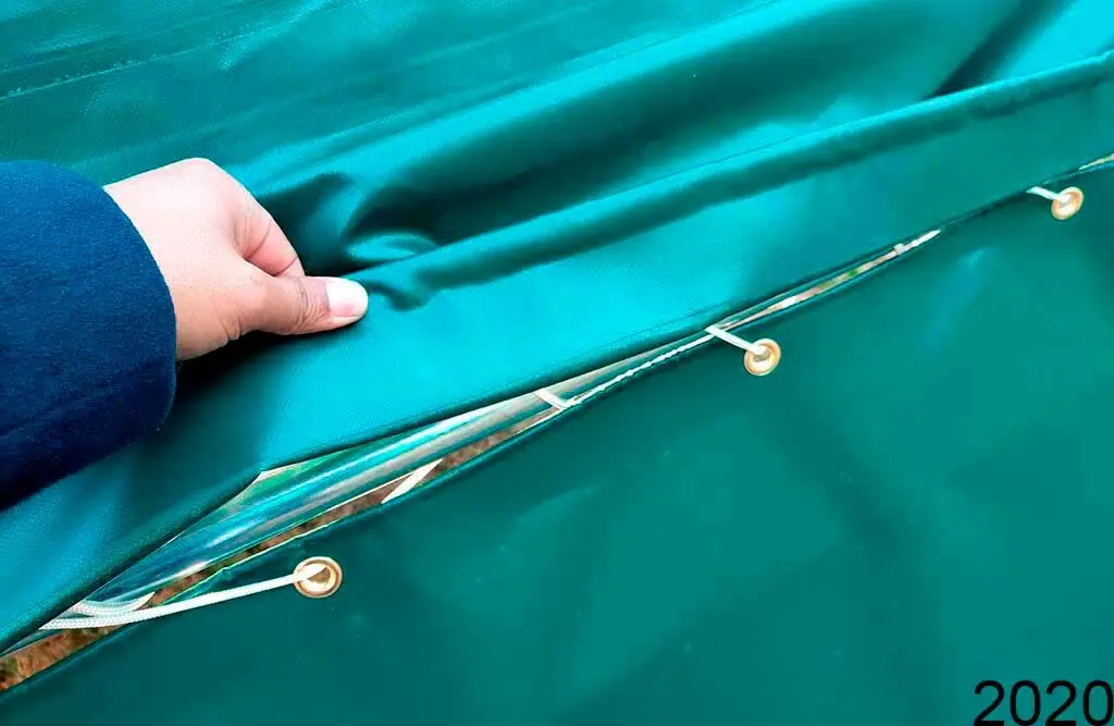 Sideduker, PVC, til 4x4m leskur