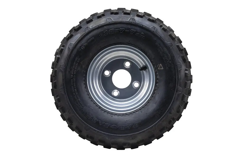 Hjul m/dekk, 18x7-7, H+V - fra 2021