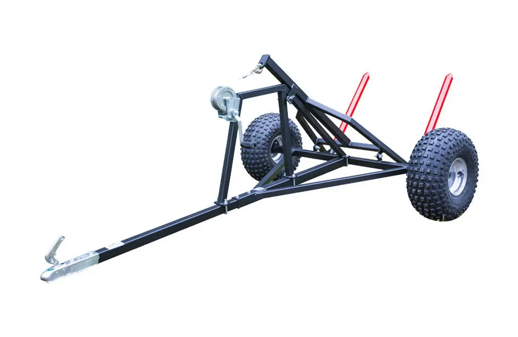 ATV rundballehenger med 600kg kapasitet