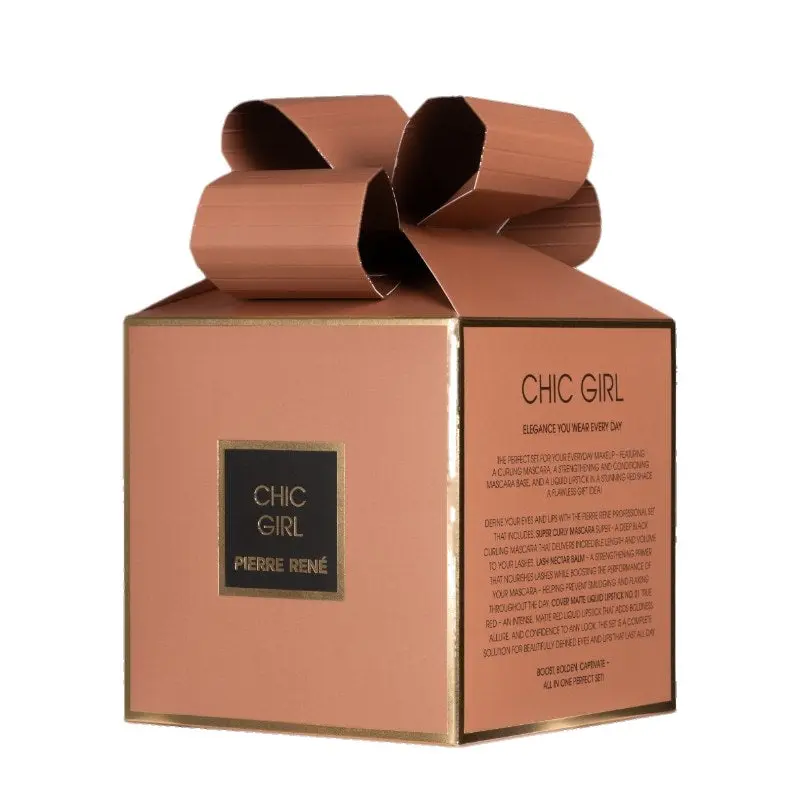 Pierre René Chic Girl — set regalo mascara, rossetto e balsamo labbra