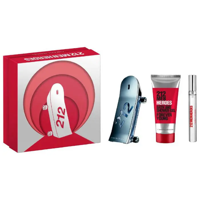 Carolina Herrera 212 Uomo Heroes Eau de Toilette 90 ml — Set Natalizio