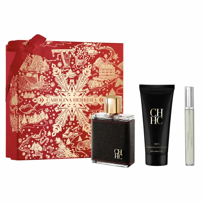Carolina Herrera CH Uomo 100 ml — Eau de Toilette Cofanetto 3 Pezzi