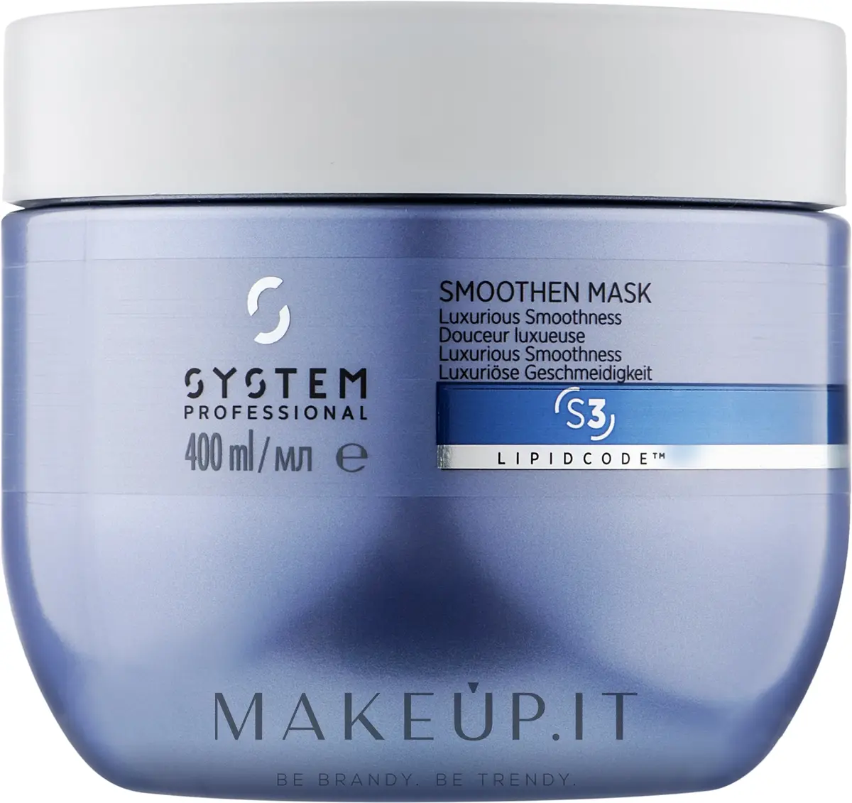Maschera-trattamento per capelli ingestibili System Professional Lipidcode Smoothen Mask S3 400 ml