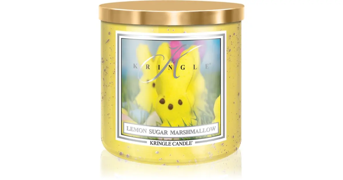 Kringle Candle Lemon Sugar Marshmallow candela profumata 467 g