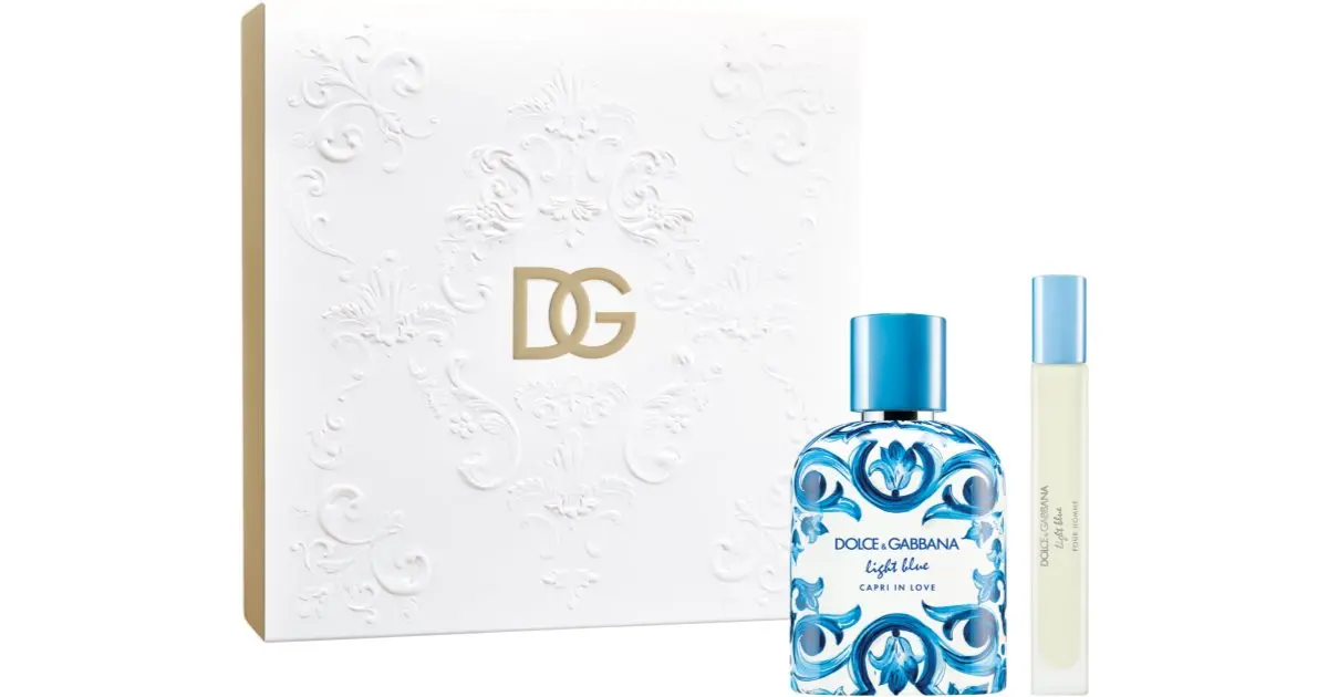 Dolce&Gabbana Light Blue Capri In Love da uomo set regalo confezione regalo per uomo