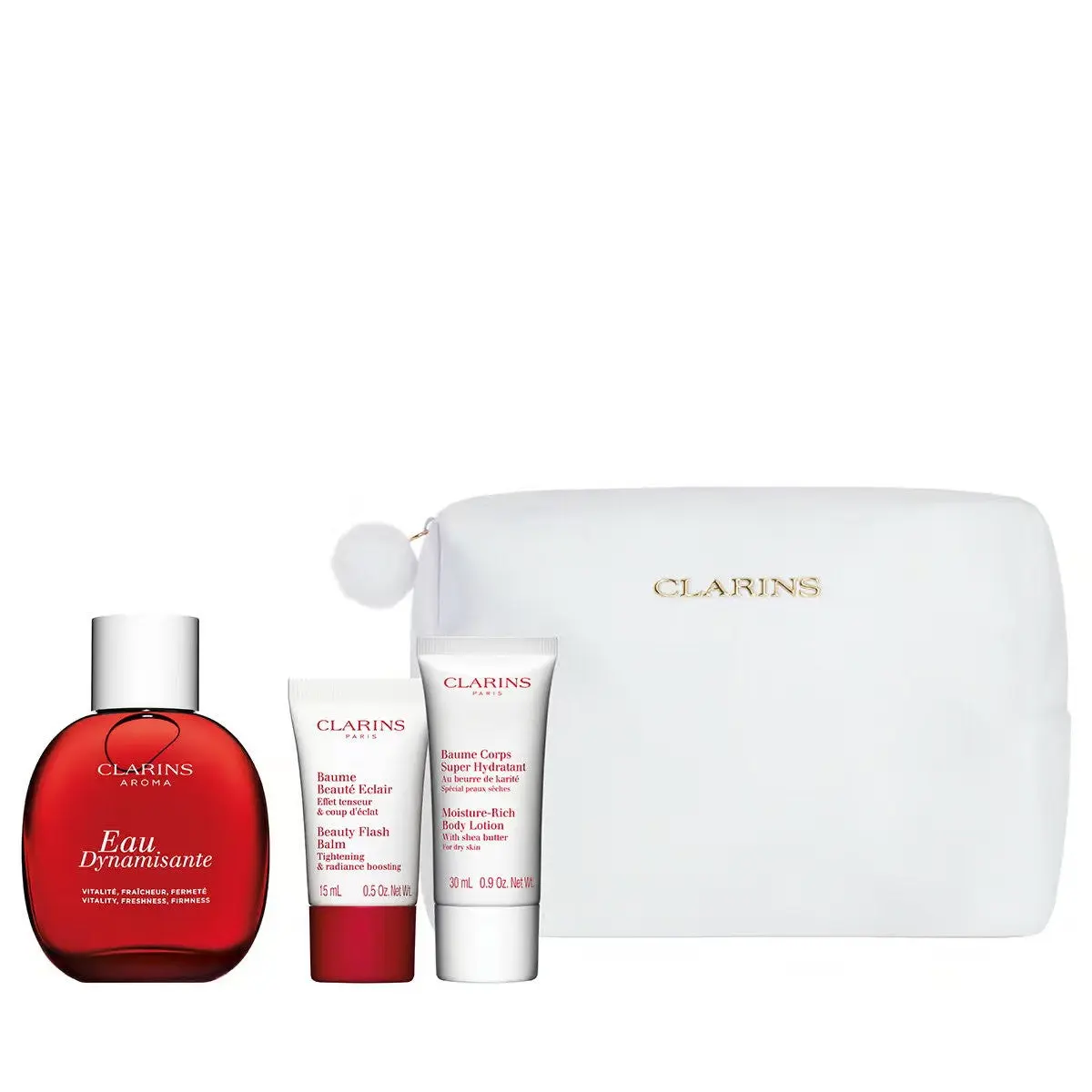 Clarins Eau de Soin Eau Dynamisante 100ml Set 4 Pezzi — Acqua Tonica