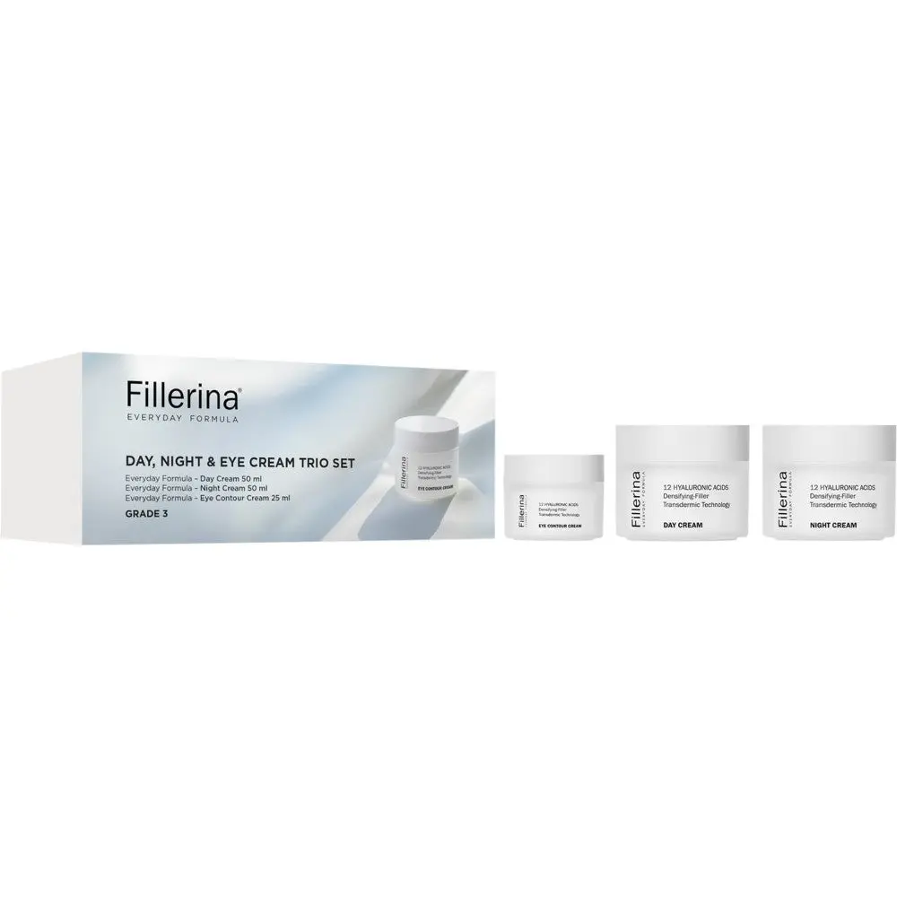 Fillerina Everyday Formula Day, Night & Eye Cream Trio Set — Set Viso