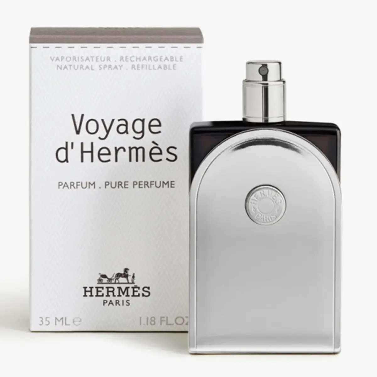 Hermès Voyage D'Hermès Pure Profumo 35ml Unisex Ricaricabile — Eau de Parfum