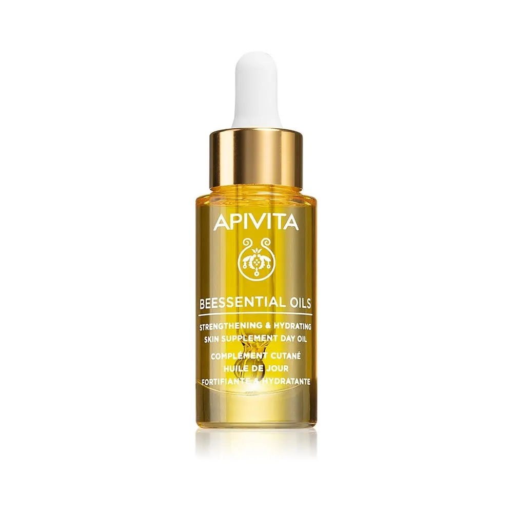 Apivita Beessential Oils Olio Giorno Rinforzante e Idratante 15 ml — Olio Viso