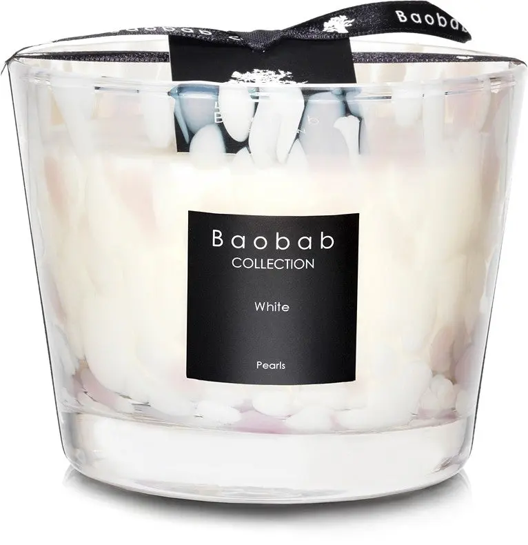 Baobab Collection Pearls White 10 cm — Candela Profumata